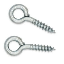 Crown Bolt 62549 Number 10 Zinc Plated Screw Eye, Silver, 8-Pack