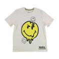 thumbnail image 2 of SmileyWorld Mens Face Graphic T-Shirt, Beige, Large, 2 of 3
