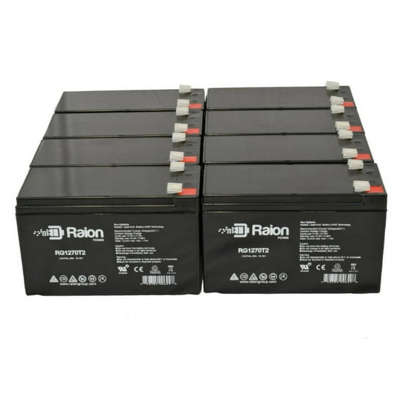 Raion Power 12V 7Ah Replacement UPS Battery for APC Smart 2200VA RM 3U SU2200R3X167 - 8 Pack
