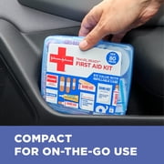 Band-Aid Brand Travel Ready Portable Emergency First Aid Kit, 80 Piece