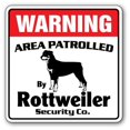 thumbnail image 1 of SignMission Rottweiler WD- 12 x 8 in. Zone Patrouillée Animal de Compagnie Avertissement Patrouille Gardien Chien Rottweiler Signe de Sécurité, 1 of 1