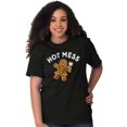 thumbnail image 5 of Christmas Wino Hot Mess Gingerbread Women's Graphic T Shirt Tees Brisco Brands S, 5 of 5
