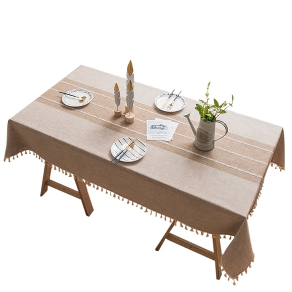 Coofit Table Cloth Creative Tassel Designed Table Cover Dinner Decoration
