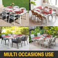 thumbnail image 5 of Red Valentine's Day Table Cloths for 6 Foot Rectangle Tables, Roses Love Heart Romantic Gnomes Wooden Patio Waterproof Elastic Fitted Tablecloths, Washable Rectangular Table Cover for Camping, 5 of 8