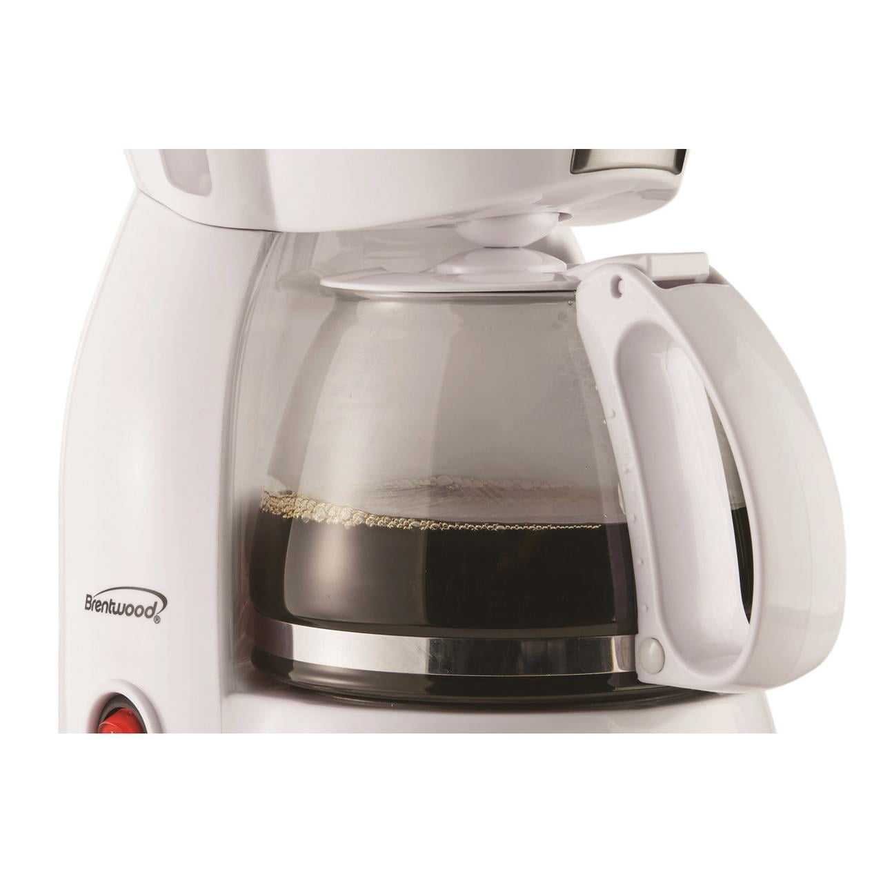 Brentwood 650-Watt 4-Cup Coffee Maker (White), TS-213WPT