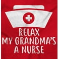 thumbnail image 2 of Relax My Grandma Is A Nurse Essential Romper Boys or Girls Infant Baby Brisco Brands 6M, 2 of 6