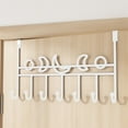 thumbnail image 1 of Perchero detrás de la puerta, estantes de colgar tipo gancho, no necesitan agujero, almacenamiento de ropa detrás de la puerta del dormitorio, 1 of 6