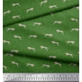 thumbnail image 3 of Soimoi Green polyester Crepe Fabric Leopard Animal Skin Printed Fabric 1 Yard 52 Inch Wide, 3 of 3