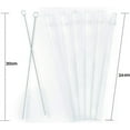 Reusable Clear Plastic Straws for YETI Set of 6 with 2 Cleaning