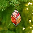 thumbnail image 5 of HomeDM Maple Leaf Hanging Ornaments for Thanksgiving Christmas Tree Decor Leaves Pendant 2D Flat Acrylic Harvest Autumn Decoration for Garland Gifts Home Party Supplies, 5 of 5