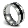 thumbnail image 1 of Bague Homme 9 mm Simple Fiançailles Promesse Alliances Bague, 1 of 5