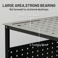 thumbnail image 5 of 36" X 24" Welding Table - 1200 lbs Load Capacity Mobile Steel Welding Workstation with Wheels, 5 of 8