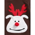 thumbnail image 5 of Gureui Baby Christmas Jumpsuit, Reindeer Hooded Long Sleeves Romper with Buttons, 5 of 8