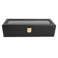 thumbnail image 3 of Watch Display Storage Case, Glass Topped Watches Organizer Storage Watch Box Organizer For Men Solid Wood  For Men Fathers Day Gift, 3 of 8