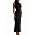 thumbnail image 2 of Women Bodycon Maxi Dress Casual Long Dresses Black S, 2 of 7