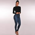 thumbnail image 4 of Awdenio Women's Jeans , Women High Waisted Skinny Stretch Slim Pants Calf Length On, 4 of 9
