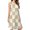 A468-2929, variant on Beige And White Checkered Pattern Spring Summer Dresses For Women Fashion Dress Casual Sleeveless Loose Sundress With Pockets