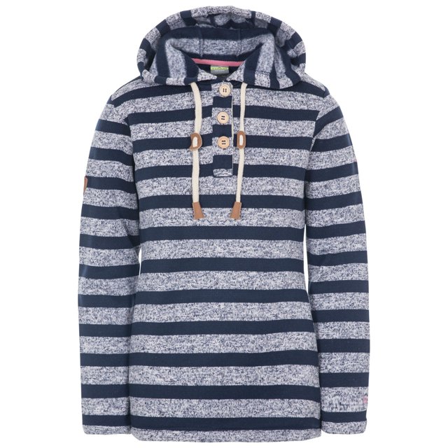 Trespass - Sudadera Society de Cuero de Manga Larga Verano para Mujer (Marino, Gris Jaspeada)