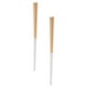 thumbnail image 3 of 2 pares de palillos de cocina antideslizantes de acero inoxidable para fideos, 3 of 6