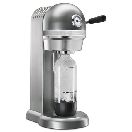 KitchenAid® Sparkling Beverage Maker powered by SodaStream® with Mini CO2 Carbonator, Contour Silver (KSS3121CU)
