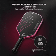 USAPA Approved Pickleball Paddles Racket with T700 Carbon Fiber, 16mm Honeycomb Core, Spin Surface, Pro Power Speed & Control,Includes 2 Pickleballs