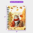 thumbnail image 5 of Welcome Fall Maine Coon Enjoys School Time Autumn Fall Leaves Spiral Bound Journal Cat Lover Kitten Owner Gifts 5x7in Spiral Notebook - 02013, 5 of 5