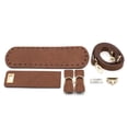 thumbnail image 1 of Monedero de cuero PU Kit de fabricación de chicas de fondo DIY Bolsa de ganchillo Suministros Conjunto con Hardware Kids Mano Hand Crafting Accesorios Café 7 Piezas seitruly AP004438-03, 1 of 7