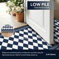 thumbnail image 6 of 2x6 Trellis Runner Rug,Hallway Runner Rug with Rubber Backing, Checkered Kitchen Non Skid Carpet Runners Washable Indoor Mat for Kitchen Entryway Bathroom Hallway, 6 of 7