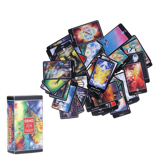 Cartas de Tarot de 79 barajas, juego de mesa de cartas de adivinación con interacción en inglés