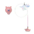 thumbnail image 4 of Suction cup cat teaser stick, cat feather toy with strong suction cup, cartoon feather lure, simulate birds, plastic material, no batteries needed, with bell strong suction cup, 4 of 4