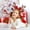Multicolor, variant on Christmas Reindeer Antler Headband with Santa Hat for Women, Festive Holiday Party Hair Accessory, Lightweight Multicolor