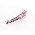 thumbnail image 4 of Faship Gorgeous Pink Rhinestone Crystal Butterfly Hair Barrette Clip, 4 of 8