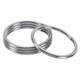 thumbnail image 1 of Unique Bargains 60mm Metal O Rings, 4 Pack 304 Stainless Steel Round Rings for Hardware Bags, 1 of 7