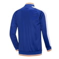 thumbnail image 4 of Mens Big & Tall Color Block Zip Up Track Jacket, Stand Collar Raglan Long Sleeve No Hood Workout Athletic Jacket Casual Outerwear for Fall Winter Sports Size 4XL Blue, 4 of 8