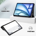 thumbnail image 5 of ELEHOLD for iPad Air 6th Generation 11 Inch Case M2 2024, iPad Air 5th Generation Case 2022 / iPad Air 4th Generation Case 2020 10.9 Inch Auto Sleep/Wake, Slim Trifold Stand Cover,Don't Touch, 5 of 11