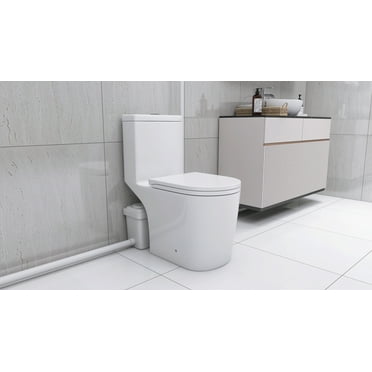 Upflush Toilet For Basement, 600W Macerating Toilet System With Powerful Dual Flush