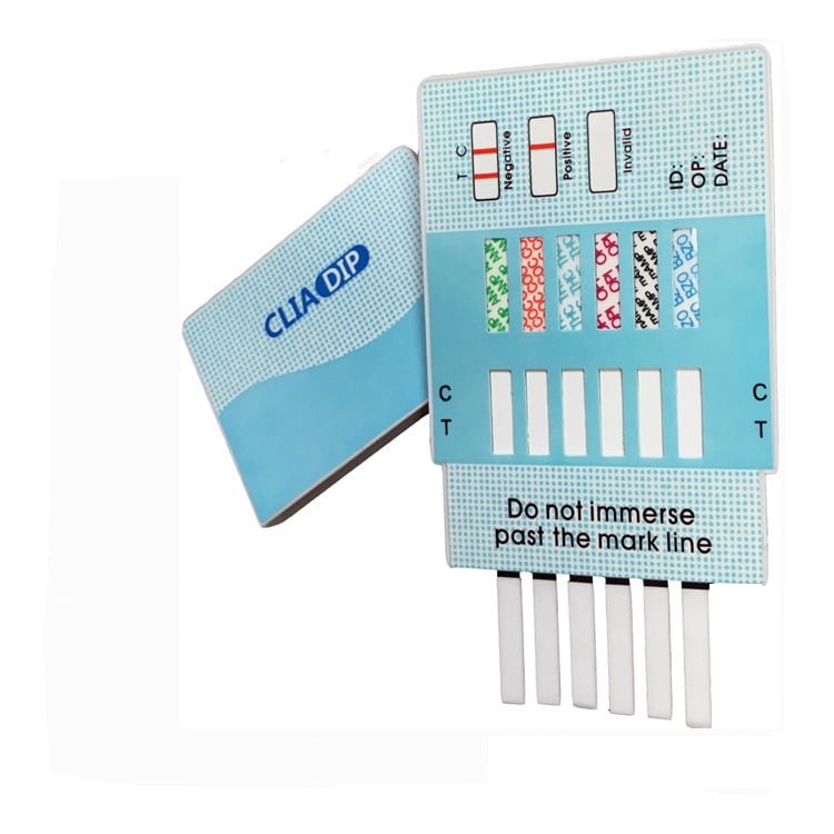 (5 Pack) 6 Panel Urine Drug Test Dip Tamper Proof - Amp (Amphetamine), Bzo (Benzodiazepine), Coc (Cocaine), Mamp (Methamphetamine, Opi (Opiates), Thc (Marijuana)