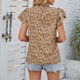 thumbnail image 4 of Blusa suelta con cuello en V y manga corta con estilo para mujer OAVQHLG3B Store lin121212, 4 of 5