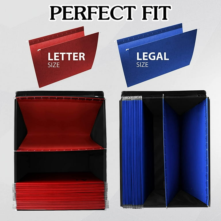 Fireproof Box With Lock File Organizer With Handle And Zipper Waterproof Fire Proof Collapsible Document Storage Filing Box For Hanging Letter Legal Documents Protect Important Documents Black Walmart Com