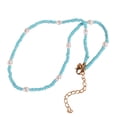 thumbnail image 1 of Bangcool Collier de Perles Bohème Mignon Fausse Perle Collier Ras-du-Cou Collier d'Été pour la Plage, 1 of 6