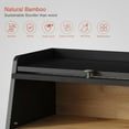 thumbnail image 6 of Large Bread Box for Kitchen Countertop, Black Bread Storage Container for Homemade Bread, Double Layer Farmhouse Breadbox Organizer for Kitchen Counter Cabinet, Pantry, Cupboard (Black), 6 of 7