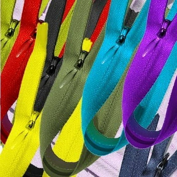 Zipperstop Wholesale Authorized Distributor Ykk Conceal ~ Invisible Assortment Of Colors 23" (25 Zippers/Pack)