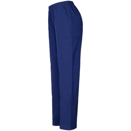 Minty Mint  Women s  Medical Scrub 5 Pocket Cargo Pants  Indigo  XL