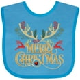thumbnail image 3 of Inktastic Reindeer Christmas Boys or Girls Baby Bib, 3 of 4