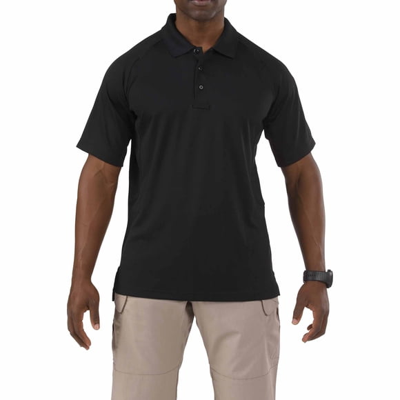 Camisa Polo 5.11 Performance Manga Corta Negra Talle L