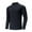 Black, variant on VSSSJ Mens Athletic Tops Stretch Slim Fit Mock Neck Long Sleeve Basic Shirts Thermal Turtle Neck Undershirt Lightweight Pullover Tops Dark Green XXL