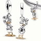 thumbnail image 3 of Real 925 Disco De Plata Esterlina 100 Aniversario Donald Duck Love Charms Beads Fit Pandora 925 Pulseras Originales Fino DIY Joyería Regalos, 3 of 4