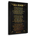 thumbnail image 1 of Sea Fever Poem Wall Decor John Masefield Quote Wall Art Poetry Poster for Bedroom Contemporary Pictures for Kitchen Giclee Print on Canvas Artwork Unframed 12×18 in, 1 of 5