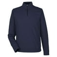 thumbnail image 4 of North End NE412 Men's Express Tech Performance Pique Quarter-Zip Pullover-Classic Navy-L, 4 of 6