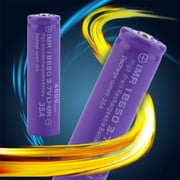 ReC hargeable Batteries, 2pcs/set 4000MAH 18650 ReC hargeable Batteries Large Capacity Replacement Batteries With C harger Purple & Red
